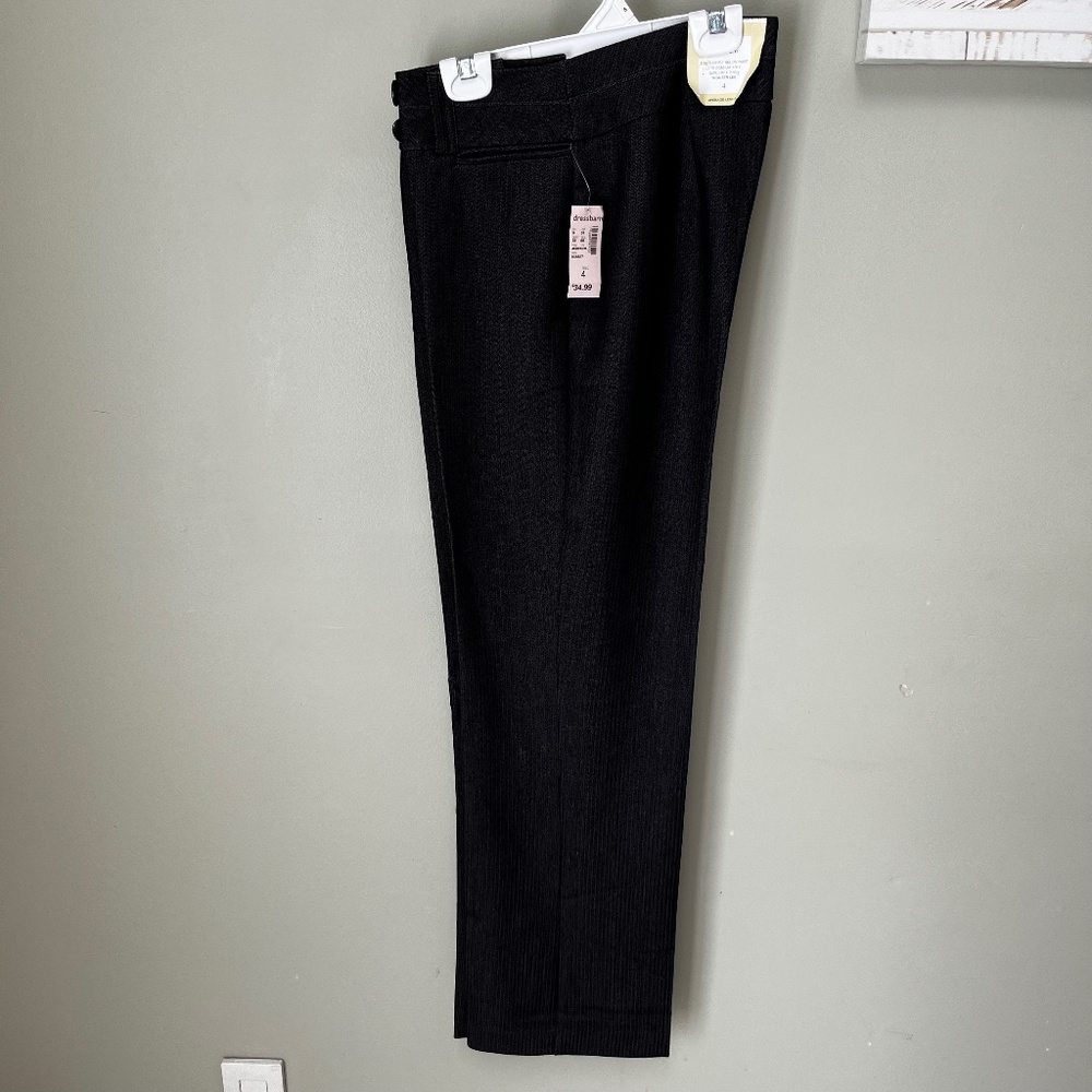 NWT Dressbarn Gray Pinstripe Dress Pants/Size 4